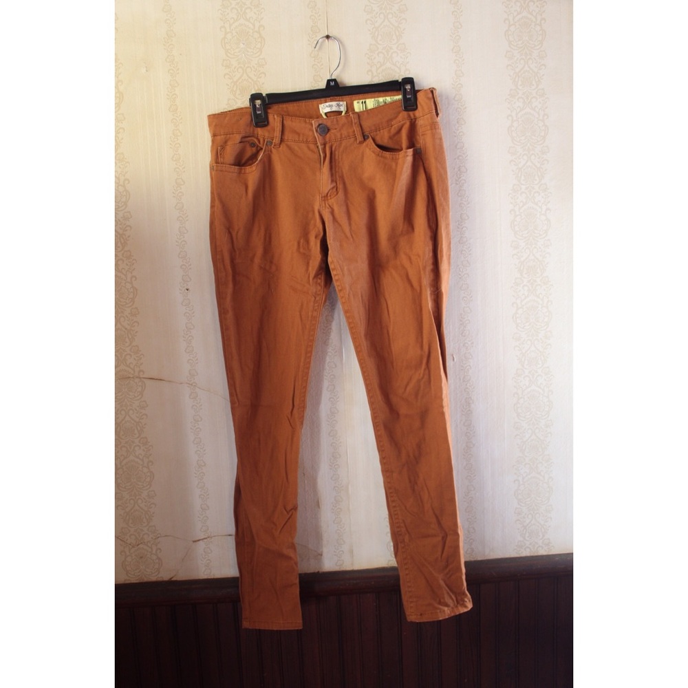 Pumpkin Spice Orange Skinny Jeans
